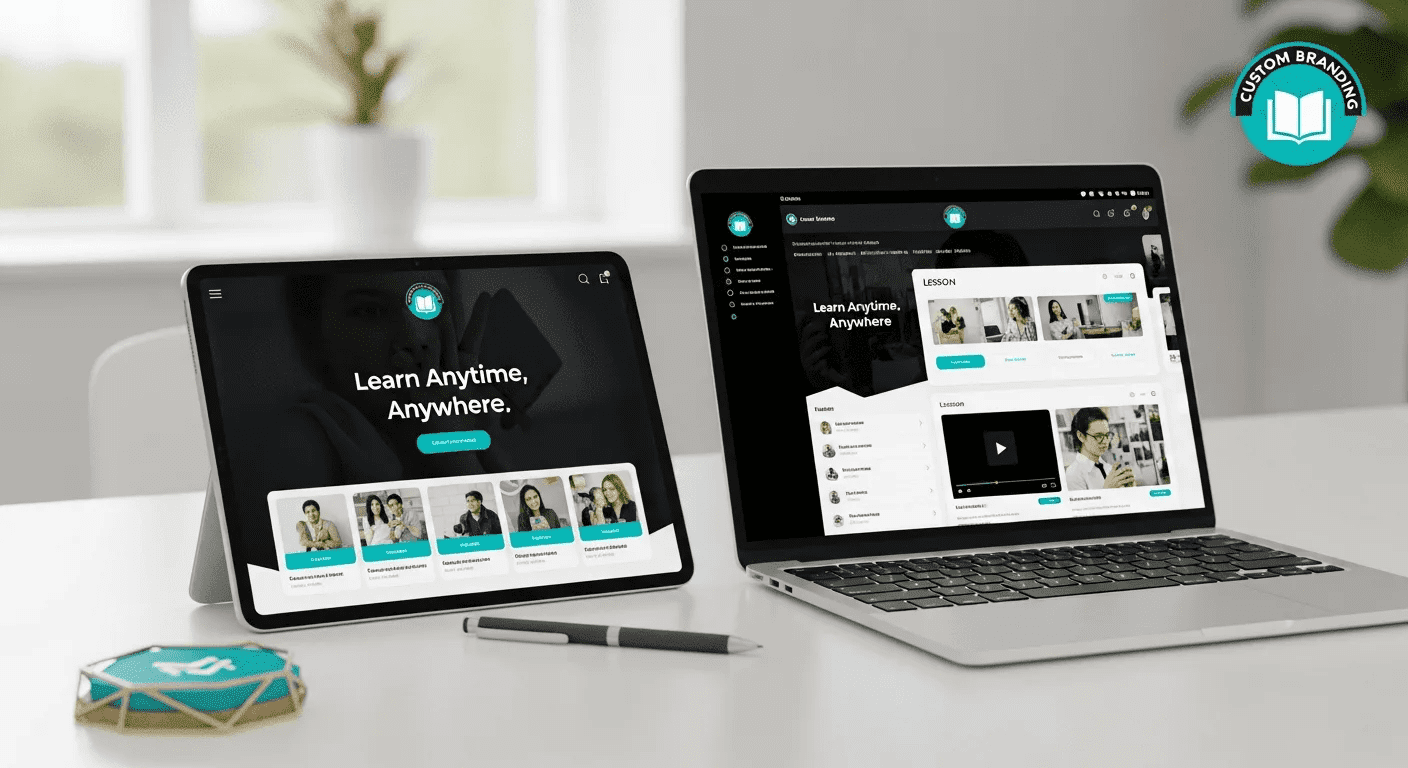 White-label branding customisation for educational institution platforms